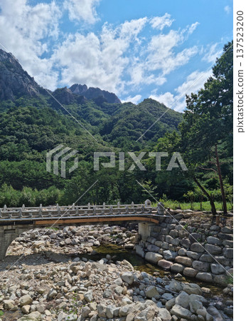 This is the valley scenery of Seoraksan Mountain in Korea. This is the valley scenery of Seoraksan Mountain in Korea. 137523200