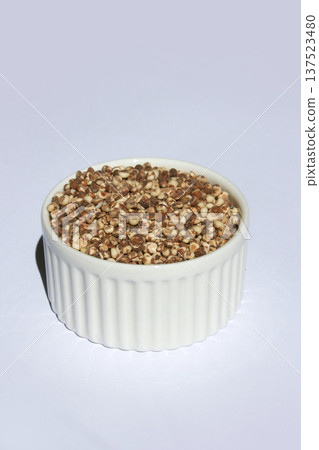 Sorghum placed on a white background Sorghum placed on a white background 137523480
