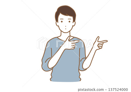 A man pointing to a finger A man pointing to a finger 137524000
