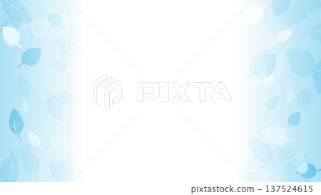 淺藍色葉子背景 淺藍色葉子背景 137524615