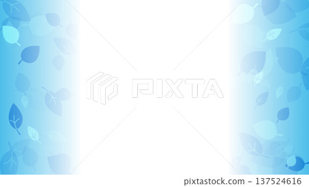 藍色葉子背景 藍色葉子背景 137524616