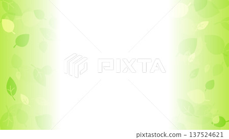Yellow-green leaf background 137524621