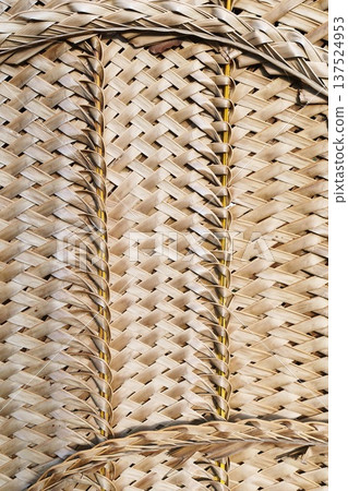 woven mats of dried coconut leaves woven mats of dried coconut leaves 137524953