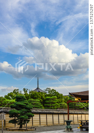 Toji Temple: Five-story Pagoda in the Blue Sky Toji Temple: Five-story Pagoda in the Blue Sky 137525297