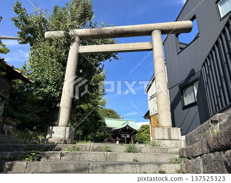 This is the torii gate of Kohinata Shrine, a shrine in Kohinata, Bunkyo Ward, Tokyo. This is the torii gate of Kohinata Shrine, a shrine in Kohinata, Bunkyo Ward, Tokyo. 137525323