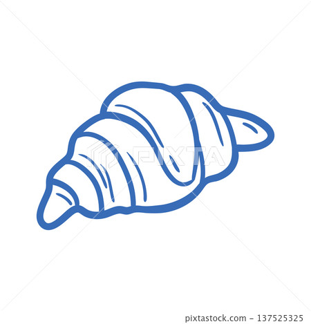 Minimalist vector croissant Minimalist vector croissant 137525325