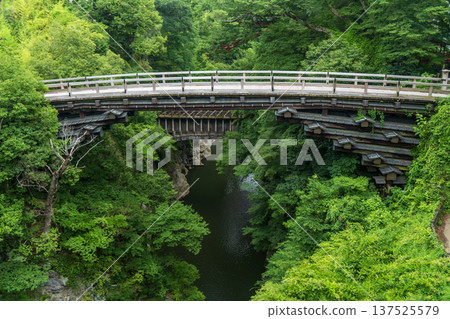 Kai Saruhashi Bridge and Katsura River Valley 137525579