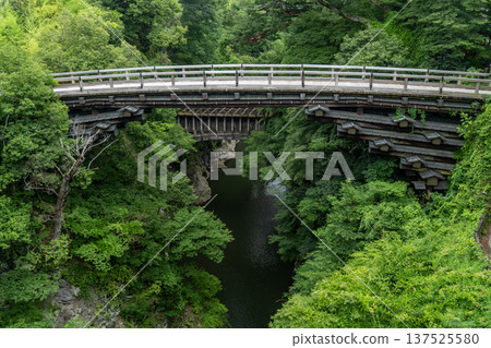 Kai Saruhashi Bridge and Katsura River Valley 137525580