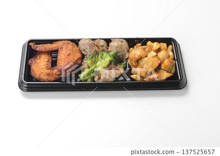 Assortment of three snacks 137525657