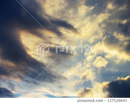 An ominous sunset skyscape An ominous sunset skyscape 137526643