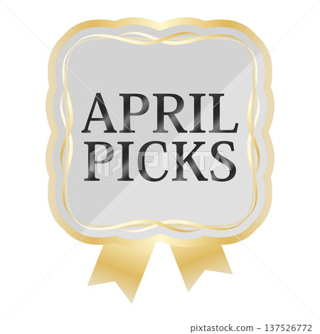 Luxurious spring promotional emblem in pale gray and gold Luxurious spring promotional emblem in pale gray and gold 137526772