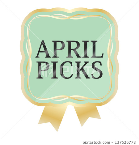 Luxurious spring promotional emblem in mint and gold Luxurious spring promotional emblem in mint and gold 137526778