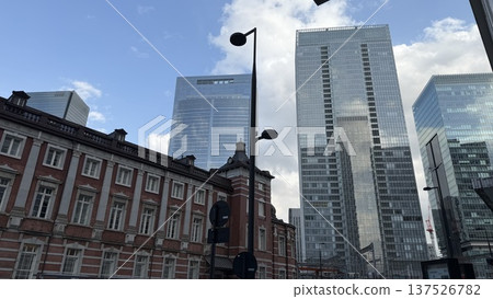 東京車站及丸之內市景(日間) 東京車站及丸之內市景(日間) 137526782