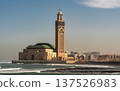 Casablanca Cityscape with the Great Hassan II Mosque 137526983