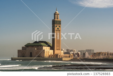 Casablanca Cityscape with the Great Hassan II Mosque Casablanca Cityscape with the Great Hassan II Mosque 137526983