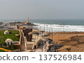 View of Rabat Coastline with Lighthouse 137526984