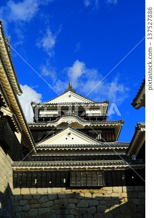 Looking up at the castle tower Looking up at the castle tower 137527886