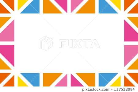 Geometric pattern frame white space 137528094