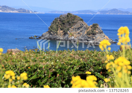 View of the north observation deck at Suisen no Oka Park, Mozaki Dinosaur Park in Nagasaki View of the north observation deck at Suisen no Oka Park, Mozaki Dinosaur Park in Nagasaki 137528265