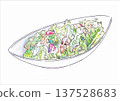 Caesar salad illustration 137528683