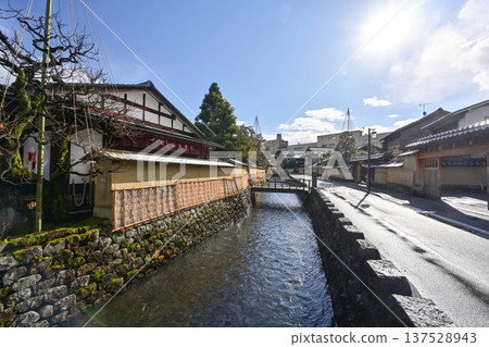 The beautiful snowy scenery of the Nagamachi Samurai Residence ruins 137528943