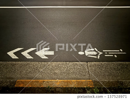 Road signs for bicycle lanes Road signs for bicycle lanes 137528971