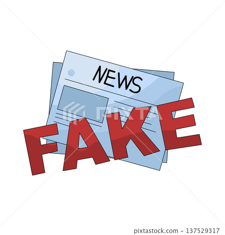 Illustration of Fake news 137529317