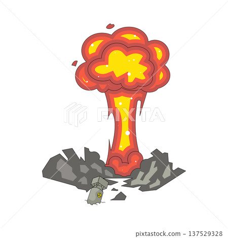 Illustration of nuclear bomb 137529328