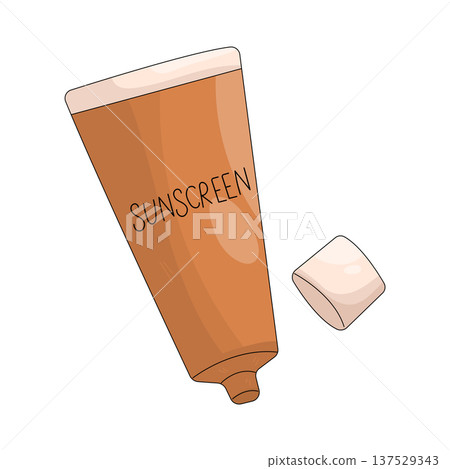 Illustration of Sunscreen  137529343