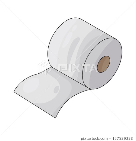 Illustration of Toilet paper Illustration of Toilet paper 137529358