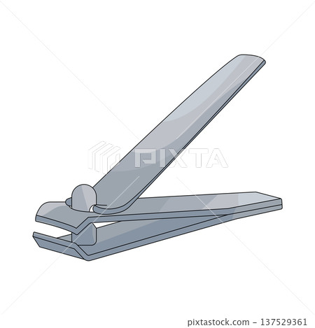 Illustration of nail clipper Illustration of nail clipper 137529361