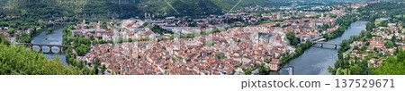 Panorama of Cahors in France Panorama of Cahors in France 137529671