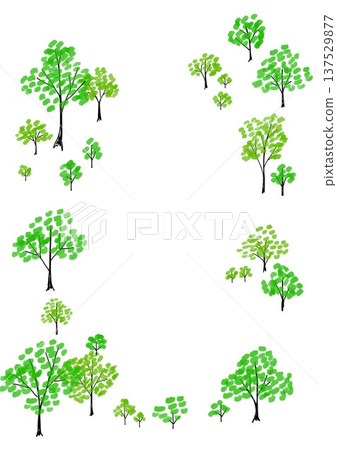 Wooden frame background material natural natural plant illustration Wooden frame background material natural natural plant illustration 137529877