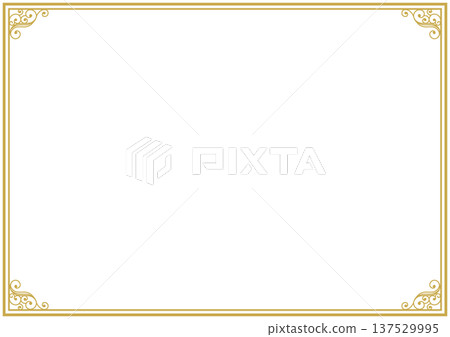 Luxury gold decorative frame background 137529995