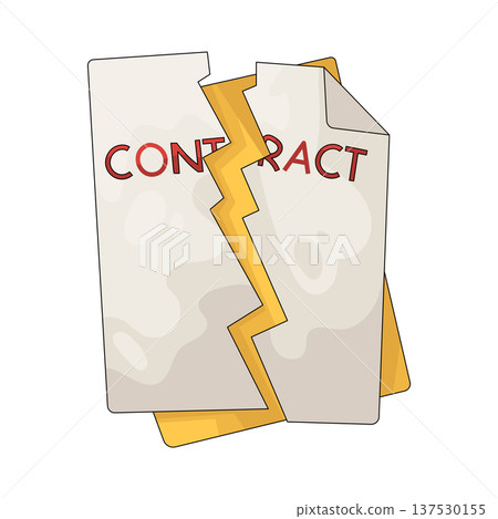 Illustration of broken contract 137530155