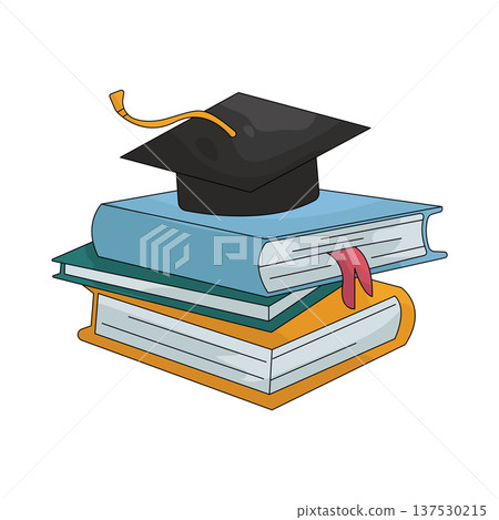 Illustration of Stacked books Illustration of Stacked books 137530215