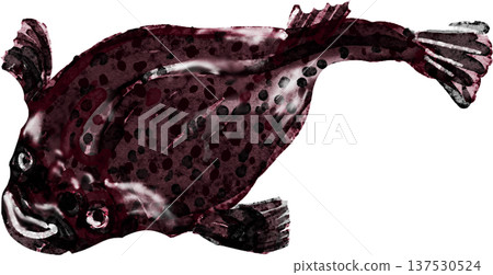 Pretend Illustration: Water Fish, Hokkaido Pretend Illustration: Water Fish, Hokkaido 137530524