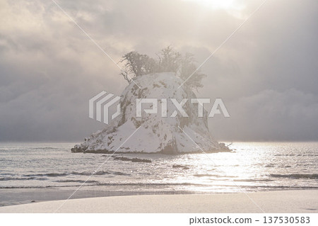 在Mitsuke島上的雪景 在Mitsuke島上的雪景 137530583