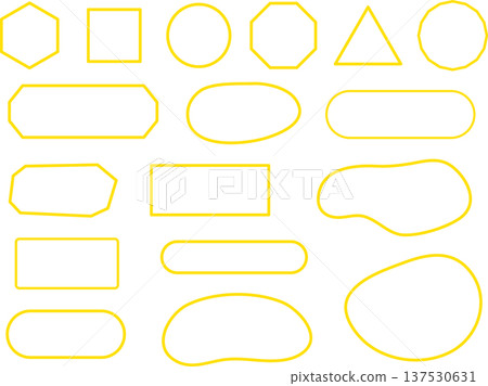Illustration, speech bubble, material, icon, cute, set, simple, frame, Illustration, speech bubble, material, icon, cute, set, simple, frame, 137530631