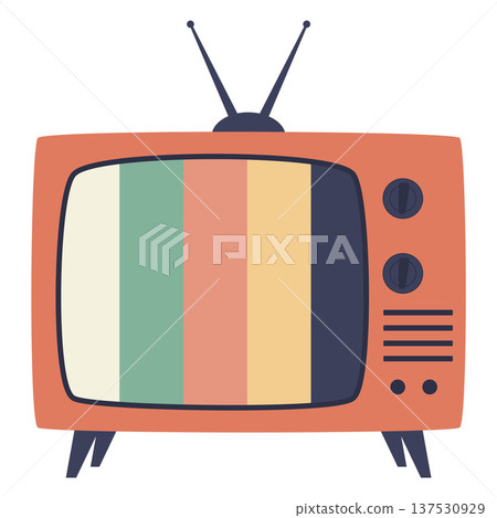 Retro TV vector illustration Retro TV vector illustration 137530929