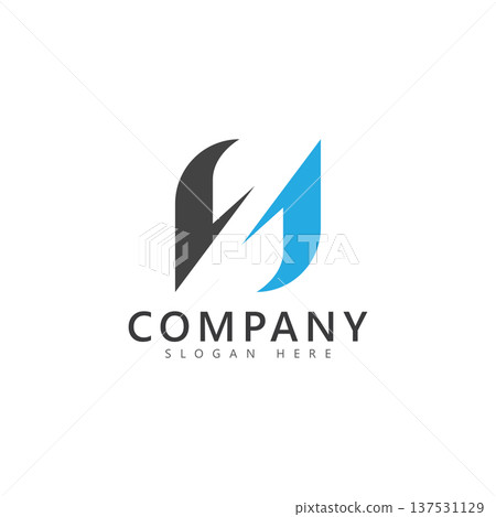h logo design and template h logo design and template 137531129