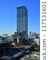 The skyscrapers of Sakae, Nagoya (The Landmark Nagoya Sakae) soaring under the blue sky, and the cityscape 4 137531601