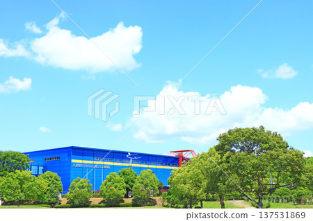 Scenery of the Gifu Kakamigahara Aerospace Museum in Kakamigahara City, Gifu Prefecture Scenery of the Gifu Kakamigahara Aerospace Museum in Kakamigahara City, Gifu Prefecture 137531869