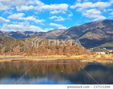 冬季的河口湖 - 宇野島 冬季的河口湖 - 宇野島 137531890