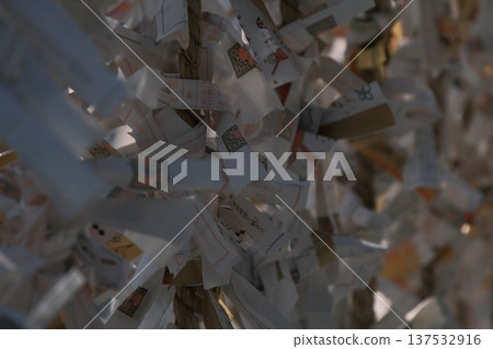 神社境內有許多神簽 137532916