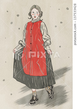 japanese woman with japanese kimono japanese woman with japanese kimono 137533428