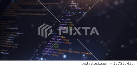 html and css web developing banner 137533433