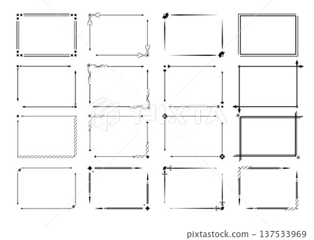Vintage decorative lines. Frame border ornament text dividers. Line border separators Vintage dividers Elegant baroque label. Vector Vintage decorative lines. Frame border ornament text dividers. Line border separators Vintage dividers Elegant baroque label. Vector 137533969