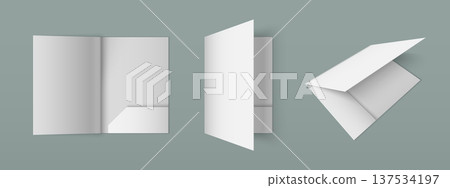White paper folder mockup with pocket White paper folder mockup with pocket 137534197