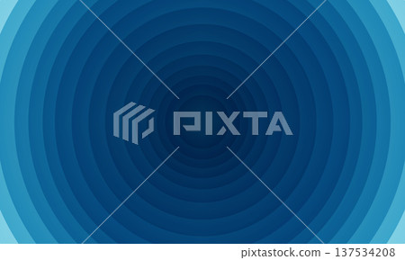 Abstract Blue Concentric Circles Gradient Background Illustration Abstract Blue Concentric Circles Gradient Background Illustration 137534208
